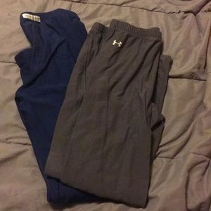 Two Under Armor leggings - size Xl and L